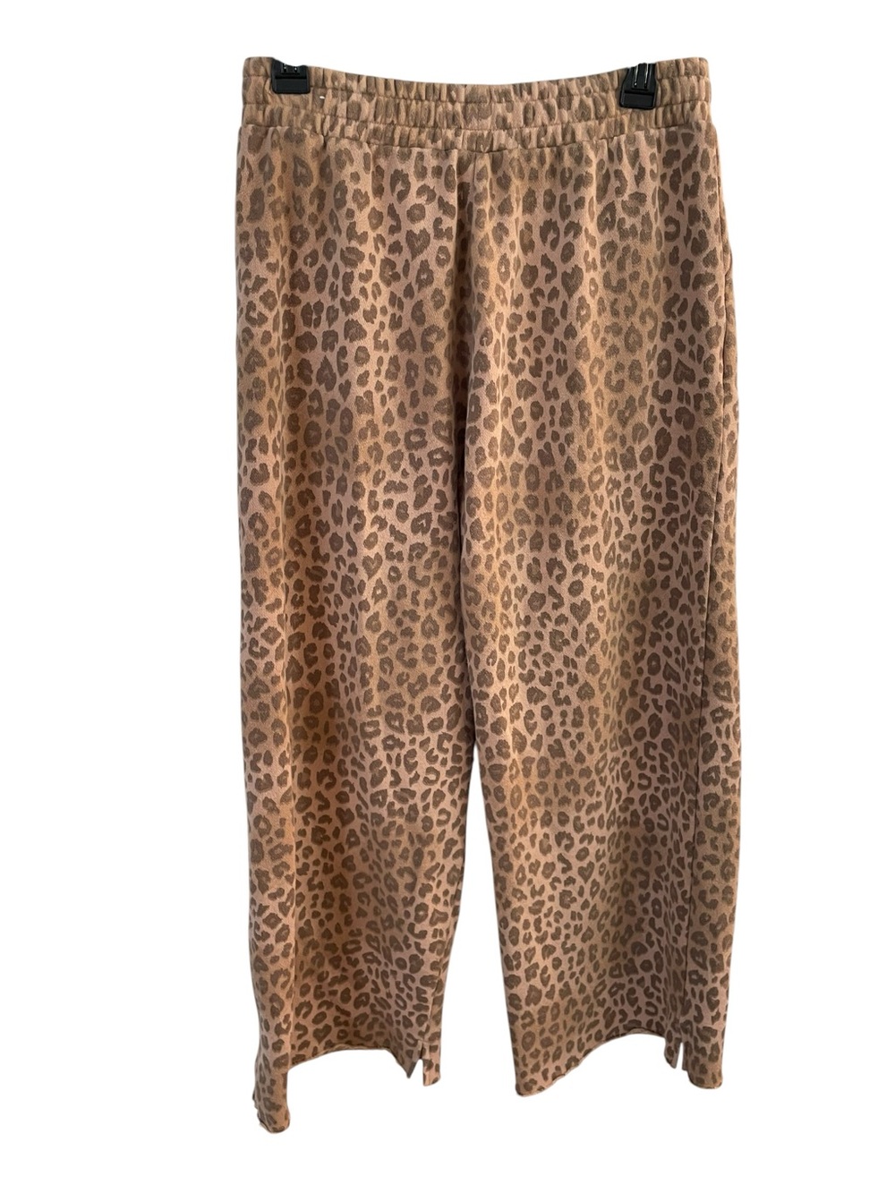 Victoria’s Secret PINK Leopard Print Sweatpants Raw Hem Lounge Pants Small - Picture 2 of 4